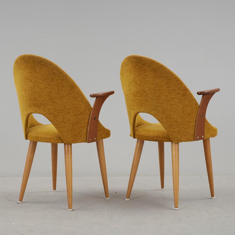 FÅTÖLJER, ett par, 1950-tal.