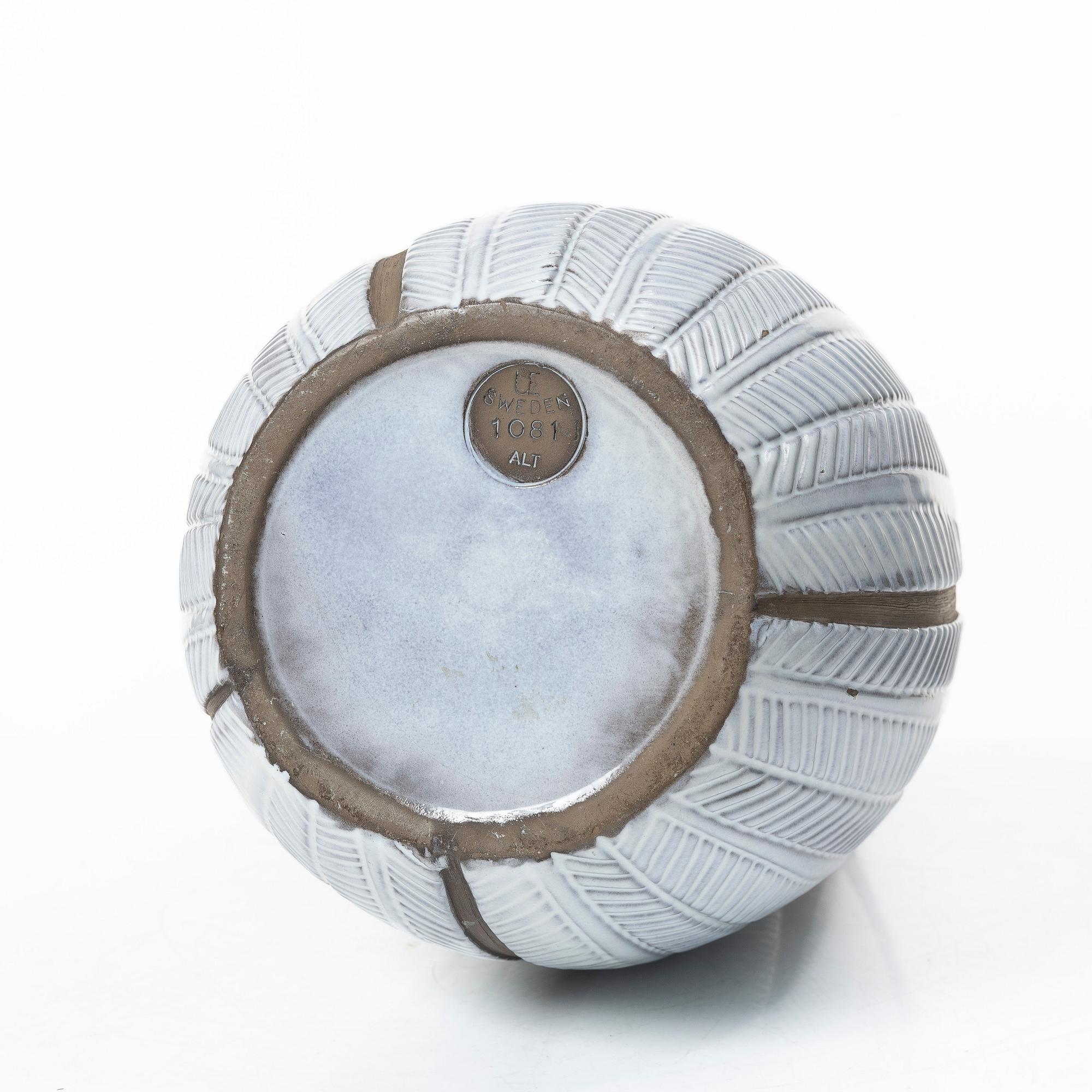 Anna-Lisa Thomson, golvvas, "Paprika", Upsala-Ekeby.