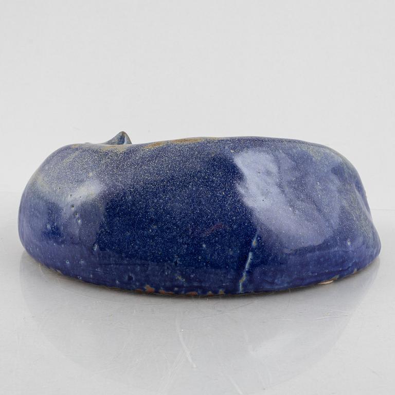 Ulla Kraitz, two stoneware sculptures, own studio, Fogdarp.