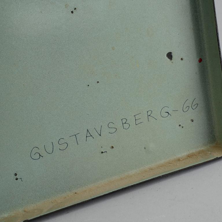 BENGT BERGLUND, emaljtavla, Gustavsberg, -66, signerad.