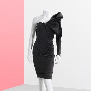 DRESS, Lanvin, a grey one shoulder dress.