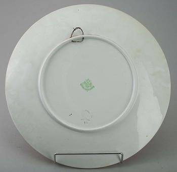 Plate, porcelain, Kuznetsov, Russia, late 
19th century.