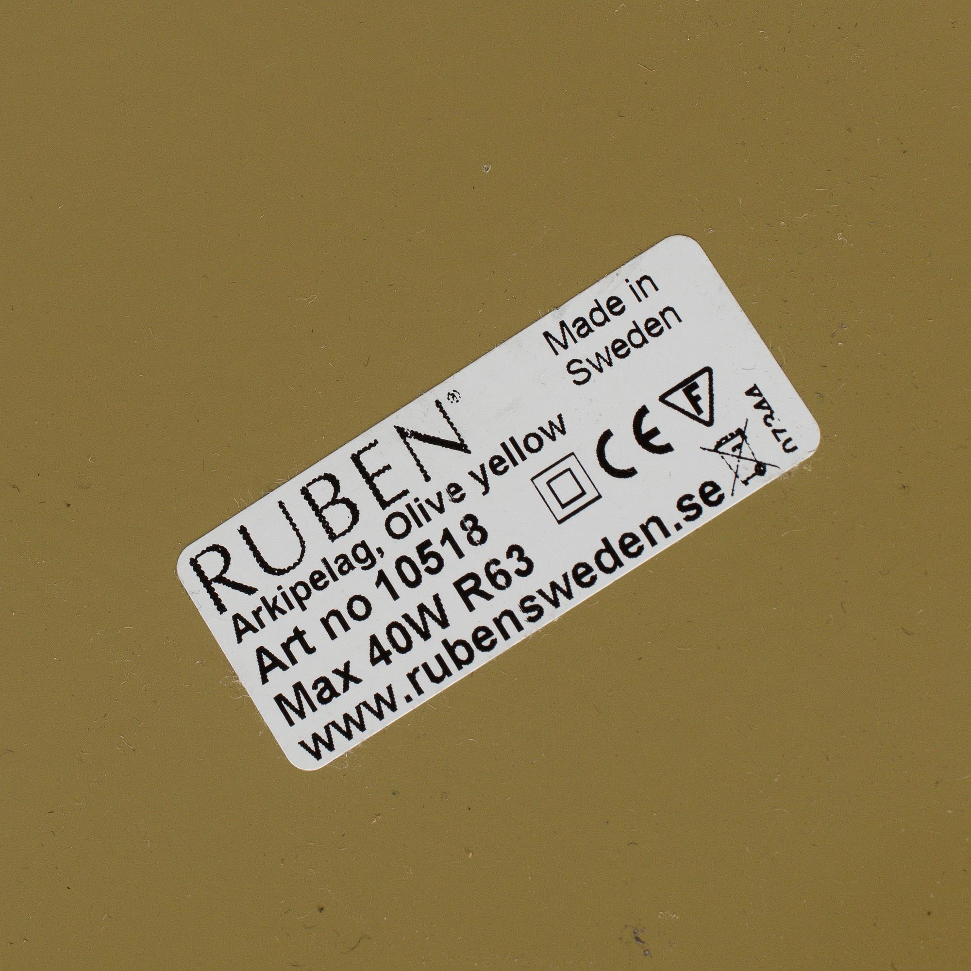 NICLAS HOFLIN, a pair of 'Arkipelag', Ruben.