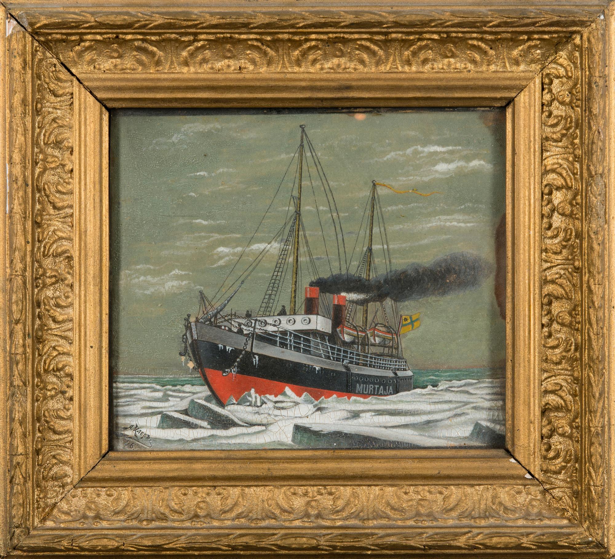 A. KLER, "Murtaja", gouache, signed A. Kler 96, Russia.