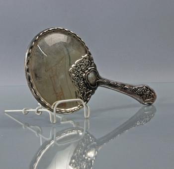 HANDSPEGEL, silver 835.