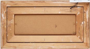 Axel Olson, oil on canvas laid down on panel.