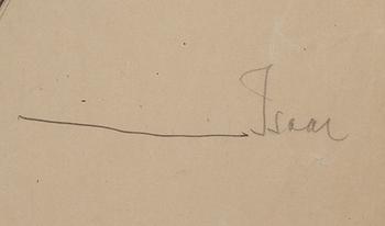 ISAAC GRÜNEWALD, tusch, signerad.