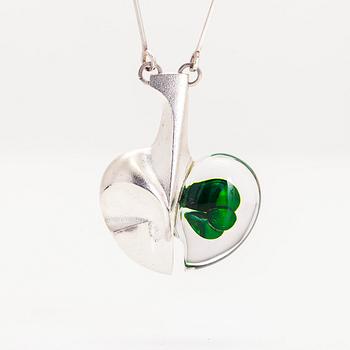 Björn Weckström,a sterling silver and acrylic 'Space apple' necklace for Lapponia 2012.