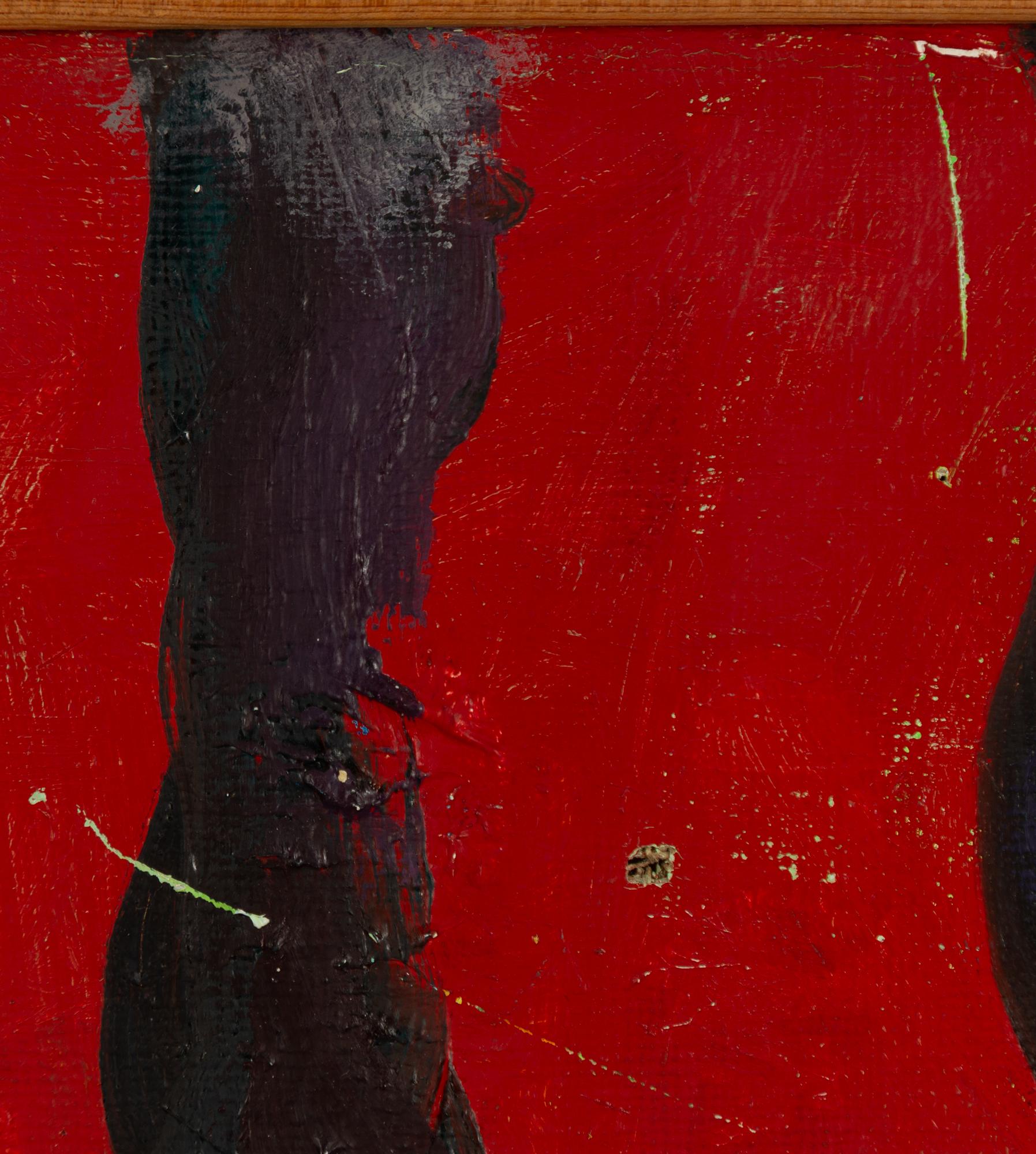 Peter Dahl, Pair against red background.