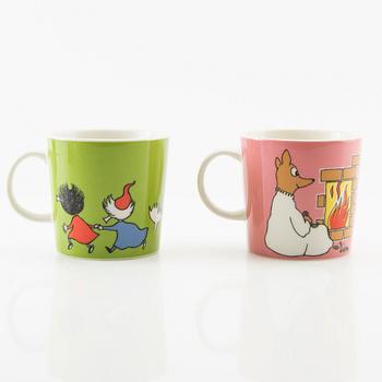 Mugs 8 pcs Moomin characters/ Mumin Arabia Finland.