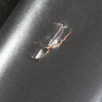 A 1960/70s leather sofa.