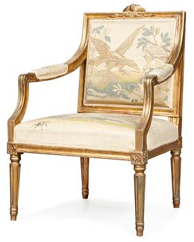 947. A Gustavian armchair.