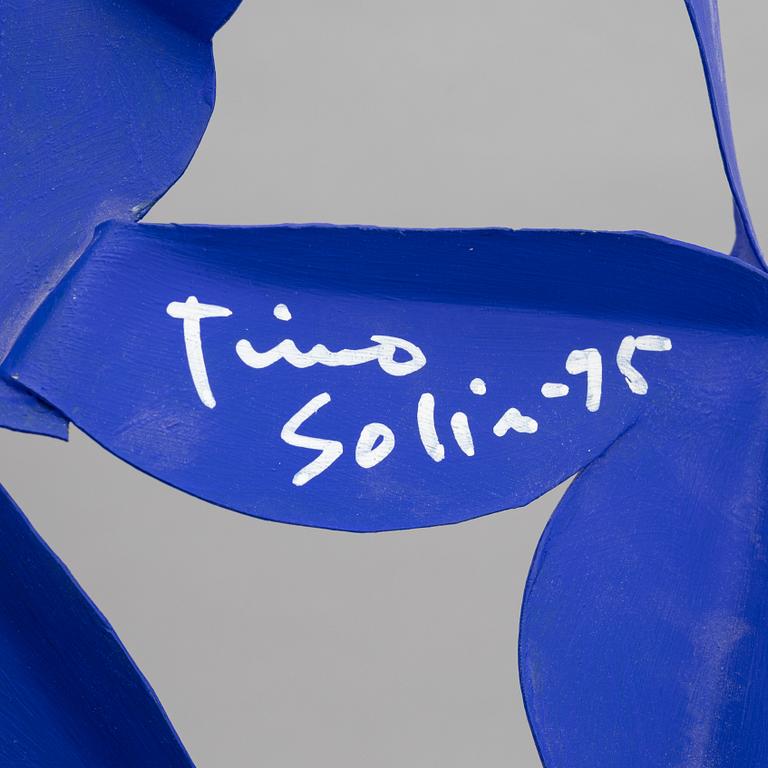 Timo Solin, sculpture, painted metal, signed and dated -95.