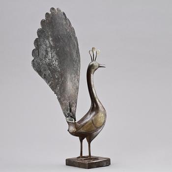 SKULTPUR, gulmetall, orientalisk, 1900-talets första hälft.