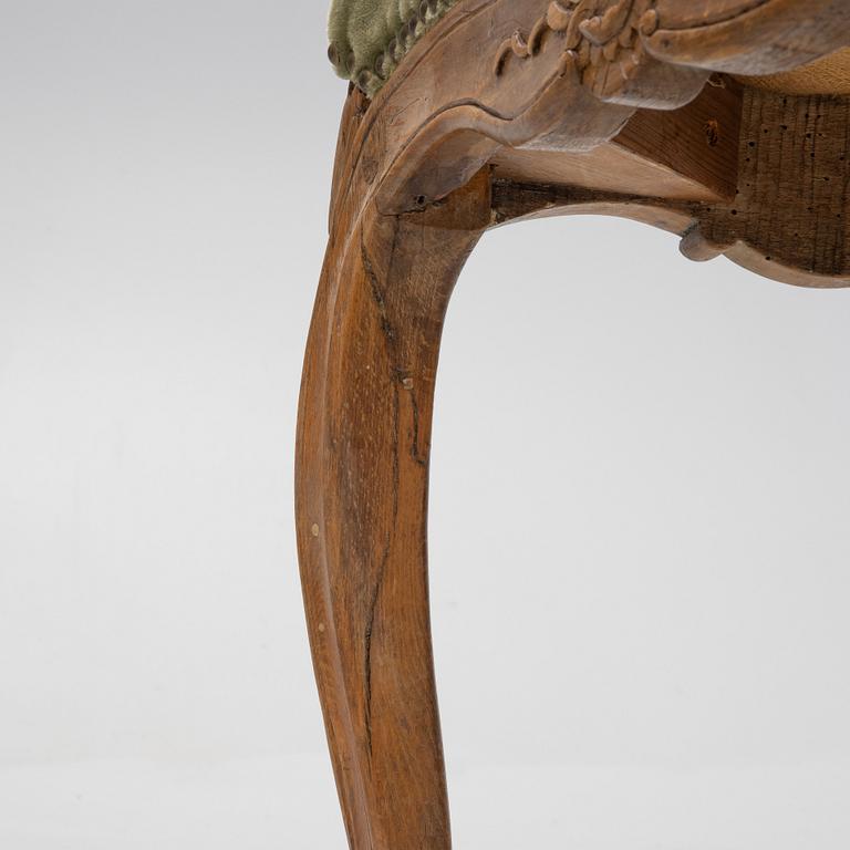 A pair of Rococo chairs, second half of the 18th century.