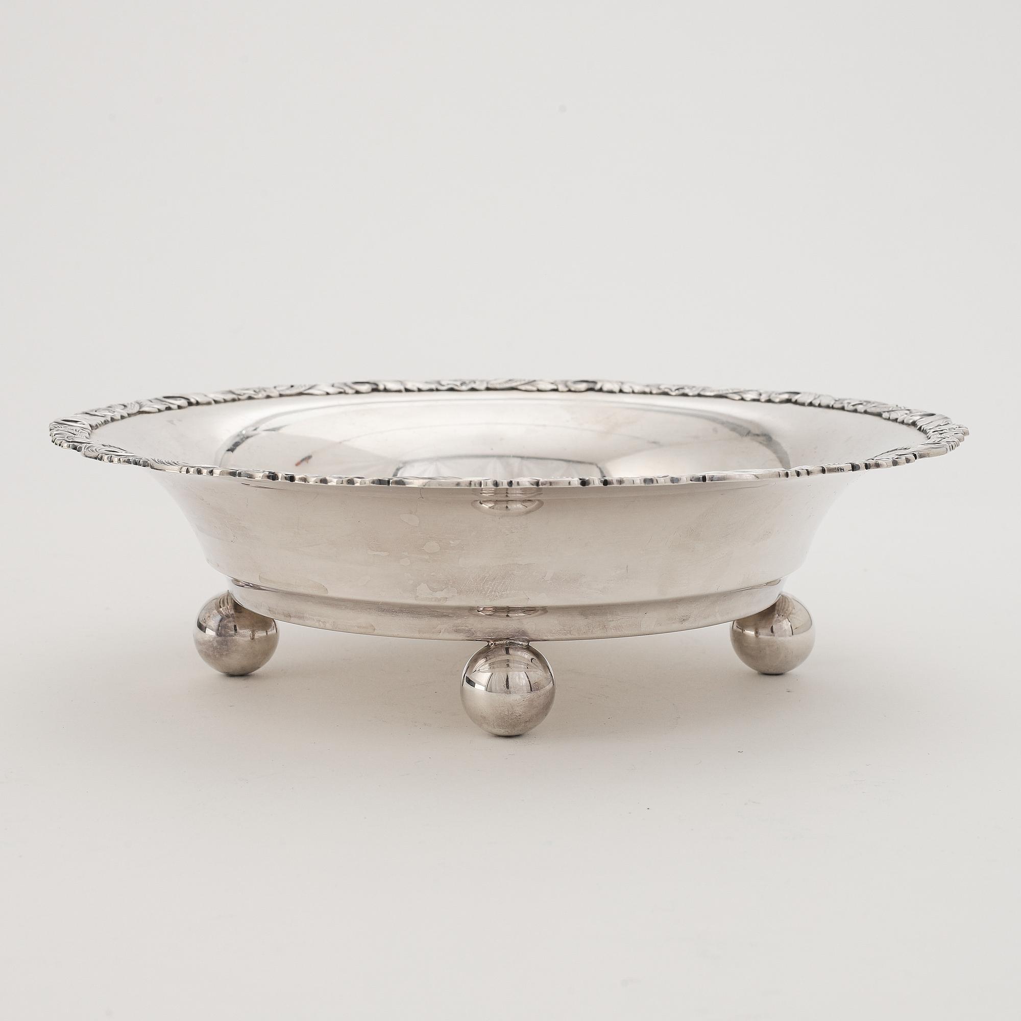 Skål, silver, Finlands Guldsmeds AB, Åbo, Finland, 1937.