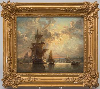 JOHAN CHRISTIAN BERGER, oil on panel, signed in monogram and dated 1862.