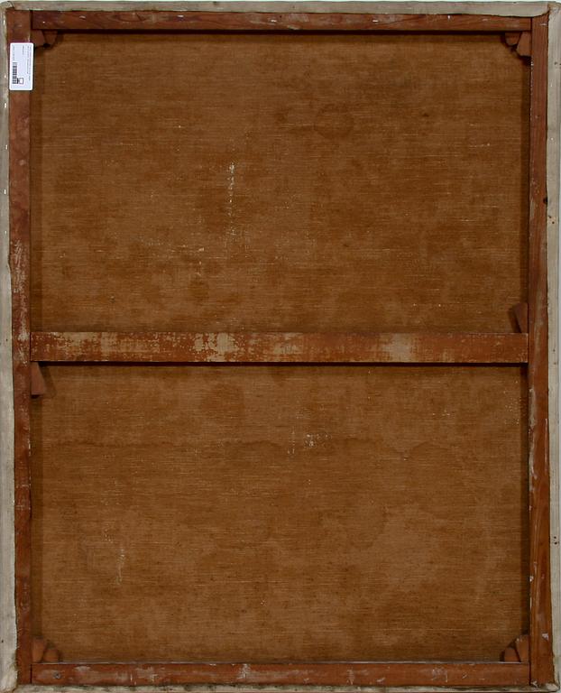 OKÄND KONSTNÄR, olja på duk, Belgien, sign N. de Merke, 1900-talets första hälft.