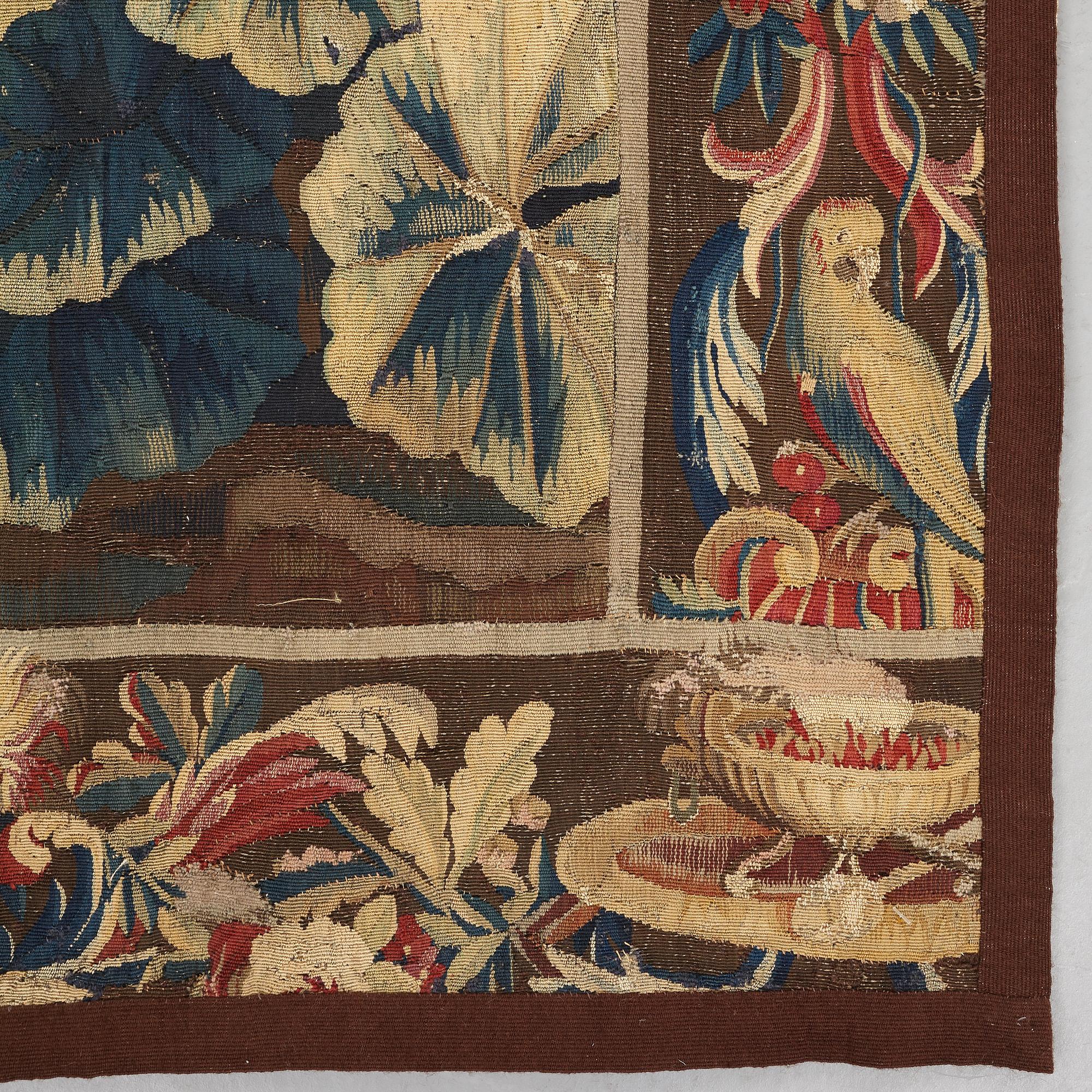 A tapestry, "Verdure", tapestry weave, ca 301 x 254 cm, France 18th century.