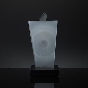 GUN LINDBLAD, skulptur, glas.