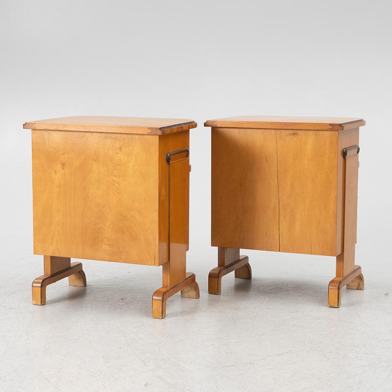 A pair of bedside tables, firsta half of the 20th century.