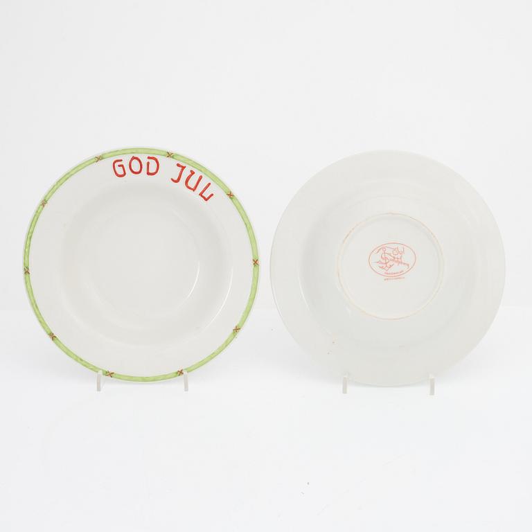 Julservis, 6 delar, porslin, "God Jul", Gustavsberg.