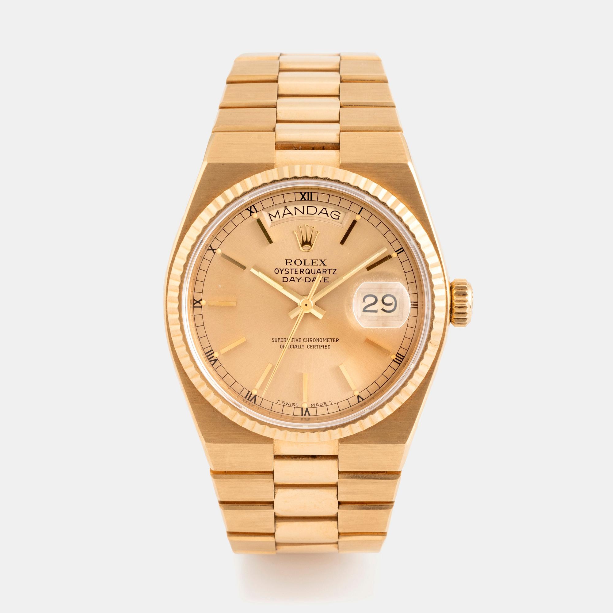 Rolex, Oysterquartz, Day-Date, ca 1979.