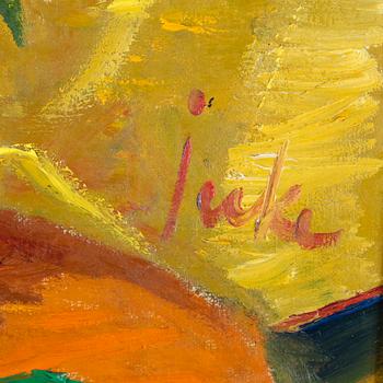 ERIK JERKEN, olja på duk, signerad.