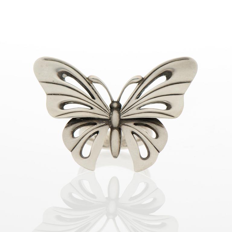 GEORG JENSEN, SORMUS, "Butterfly", hopeaa.