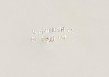 KAFFEKANNA, silver, K Andersson, Stockholm 1919. Vikt ca 364 g.