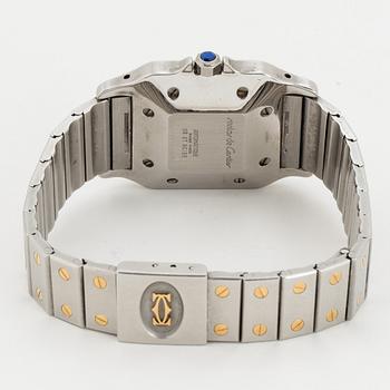 CARTIER, Santos, armbandsur, 29 x 28 (41) mm.