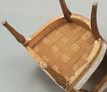 SALONGSGRUPP, 6 delar, gustaviansk stil, 1800-talets slut.
