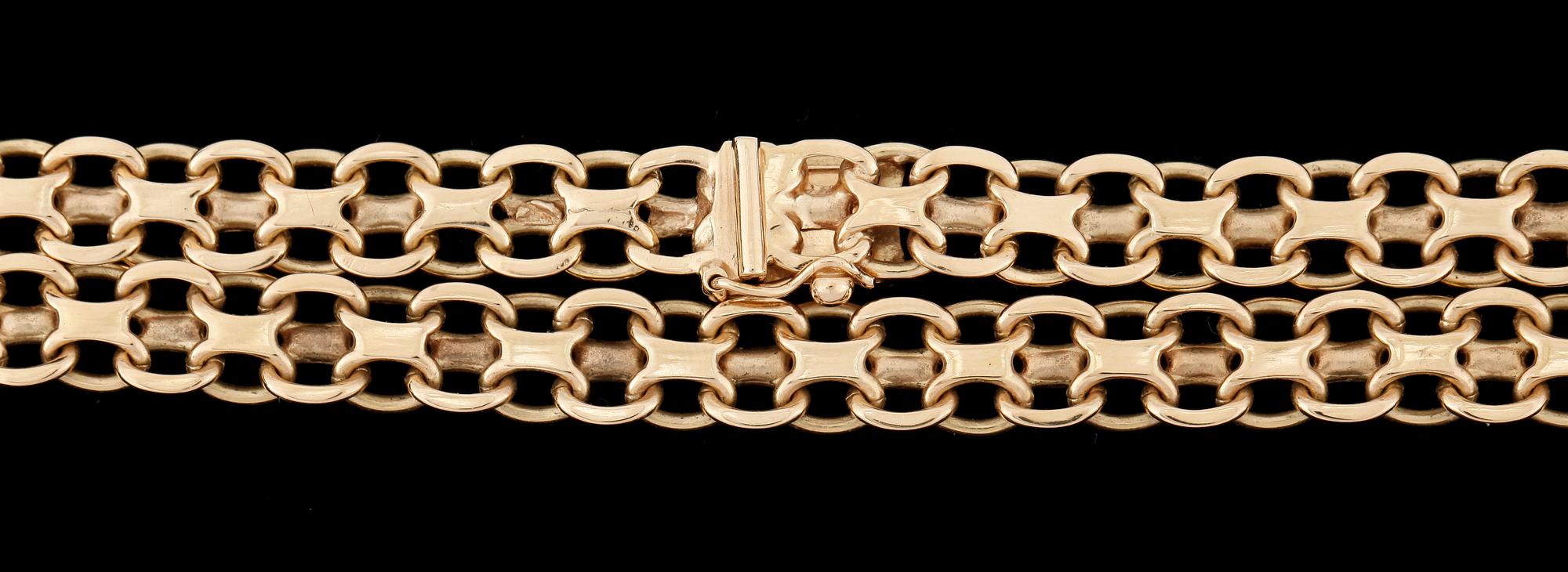 HALSLÄNK, 18K guld, 1900-tal, ca 35g.