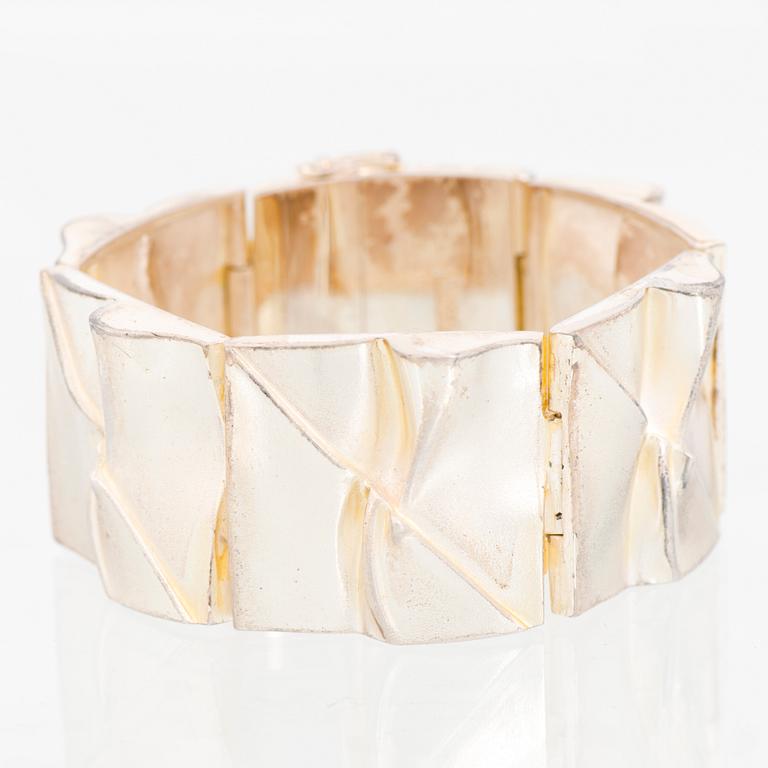 A BJÖRN WECKSTRÖM BRACELET, "Moonbridge", silver. Lapponia 1984.