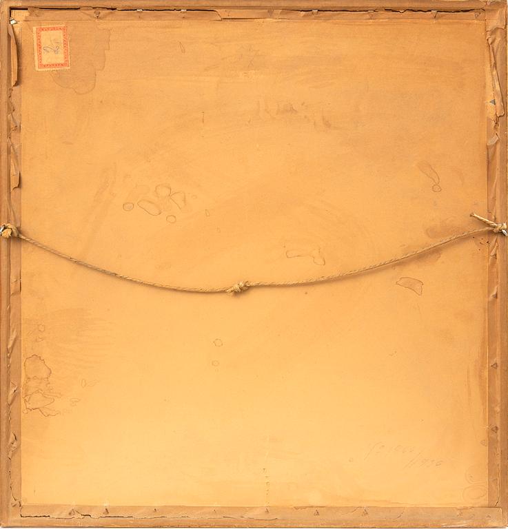 Axel Fridell, etsning signerad och daterad 15.