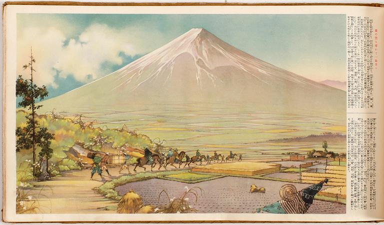 FÄRGLITOGRAFIER, 49 st, Japan, 1930-tal.