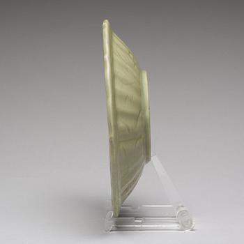 A celadon glazed dish, Ming dynasty (1368-1644).