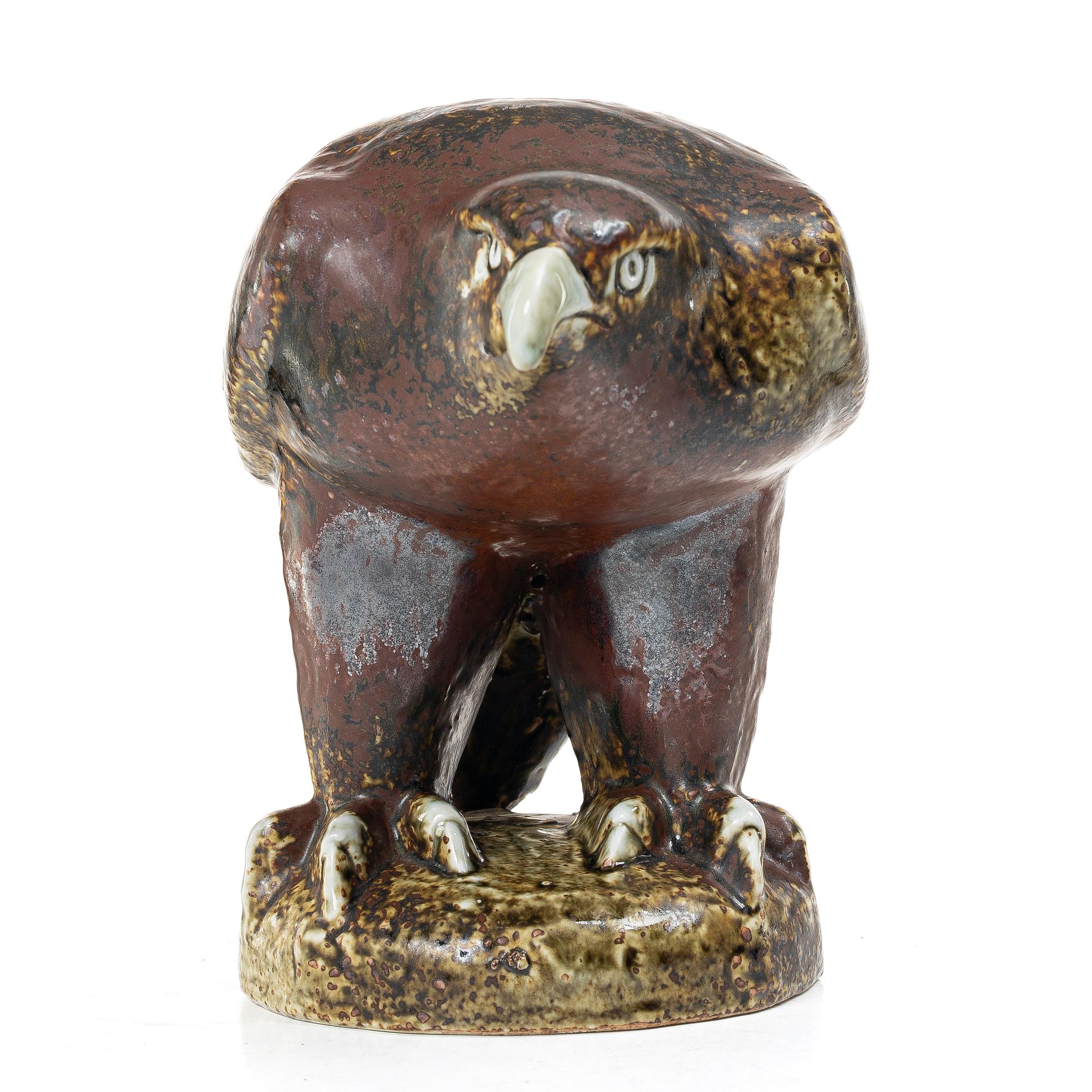 Lisa Larson, a 'Kungsörn' figurine, Gustavsberg for NK, Nordiska Kompaniet in collaboration with WWF.