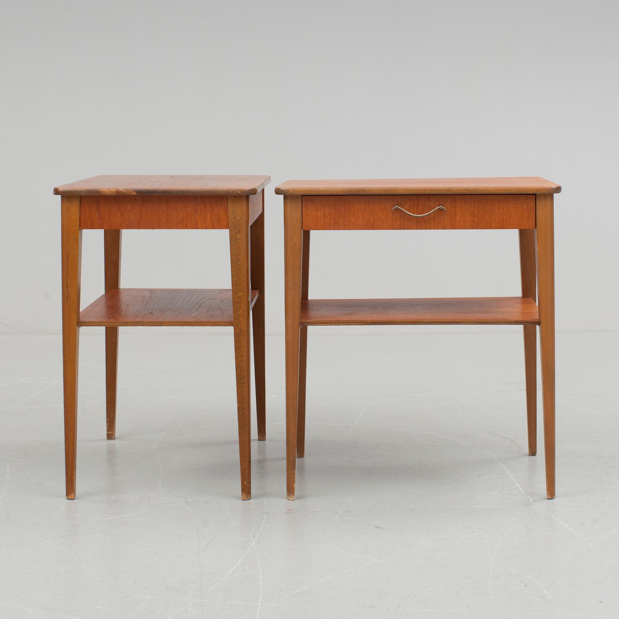 SÄNGBORD, ett par. 1960-tal.