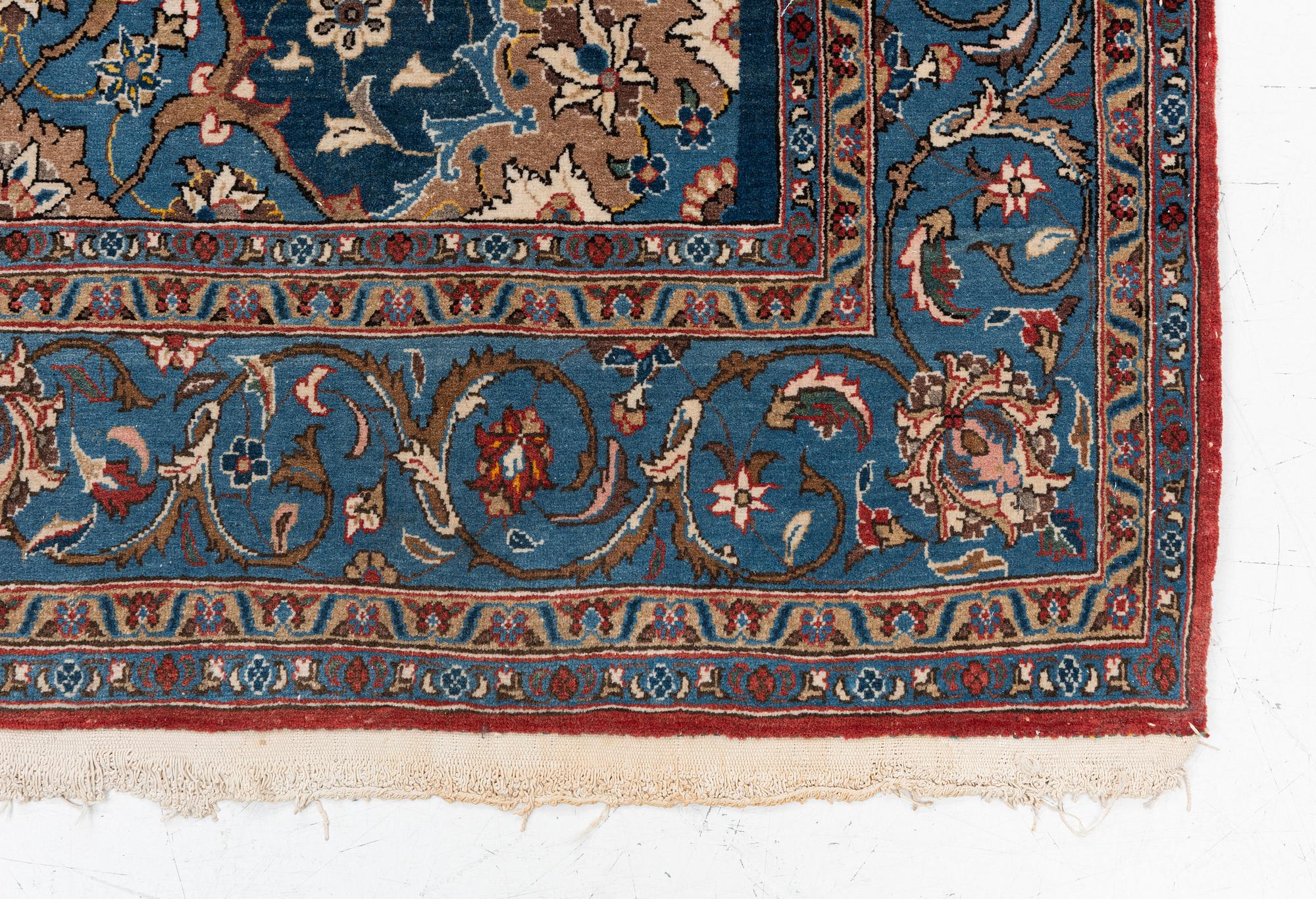Rug, Ghom, approx. 220 x 140 cm.