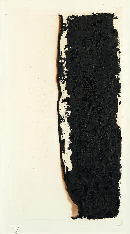 Alberto Burri, "Combustione  4".