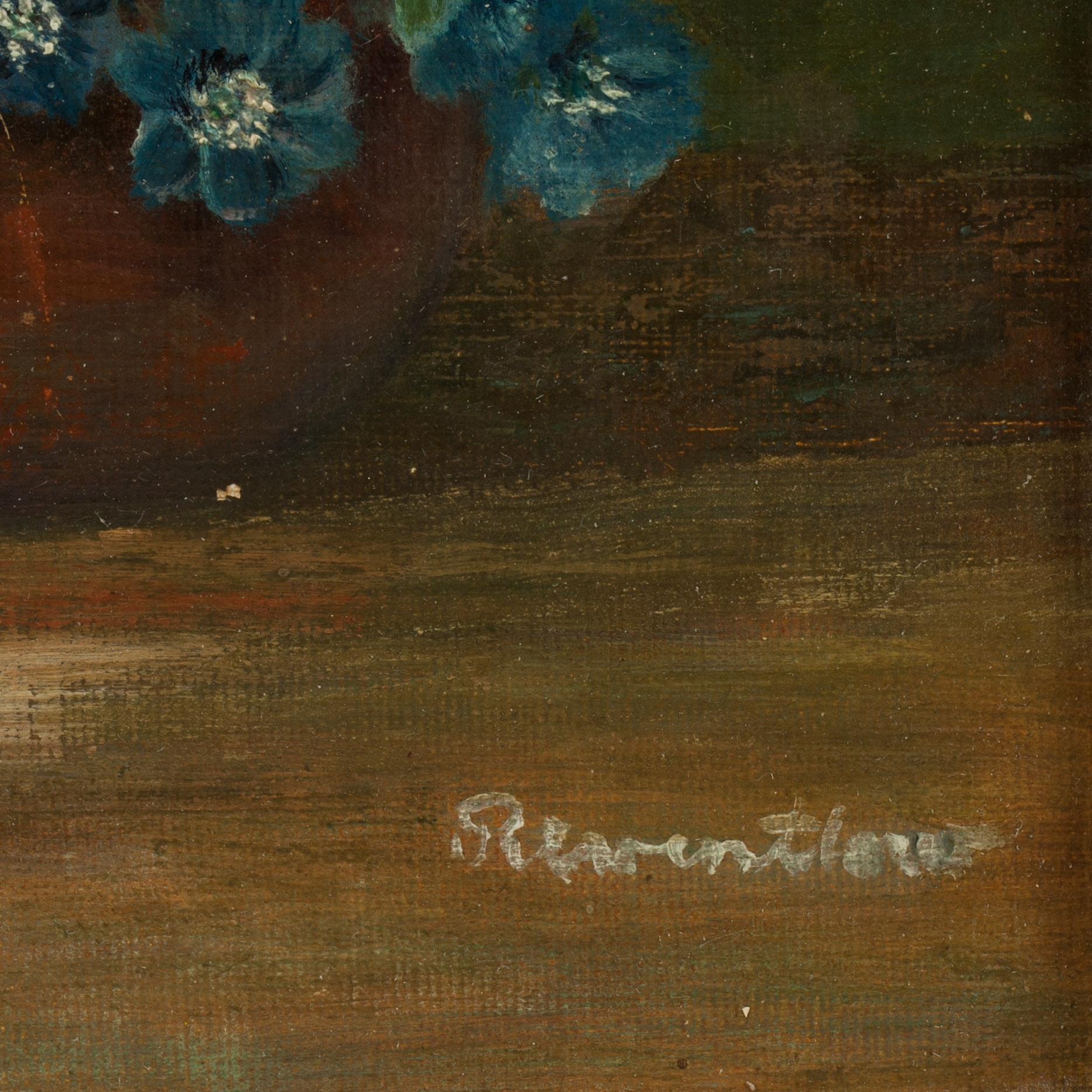 OKÄND KONSTNÄR, olja på duk, bär signatur.