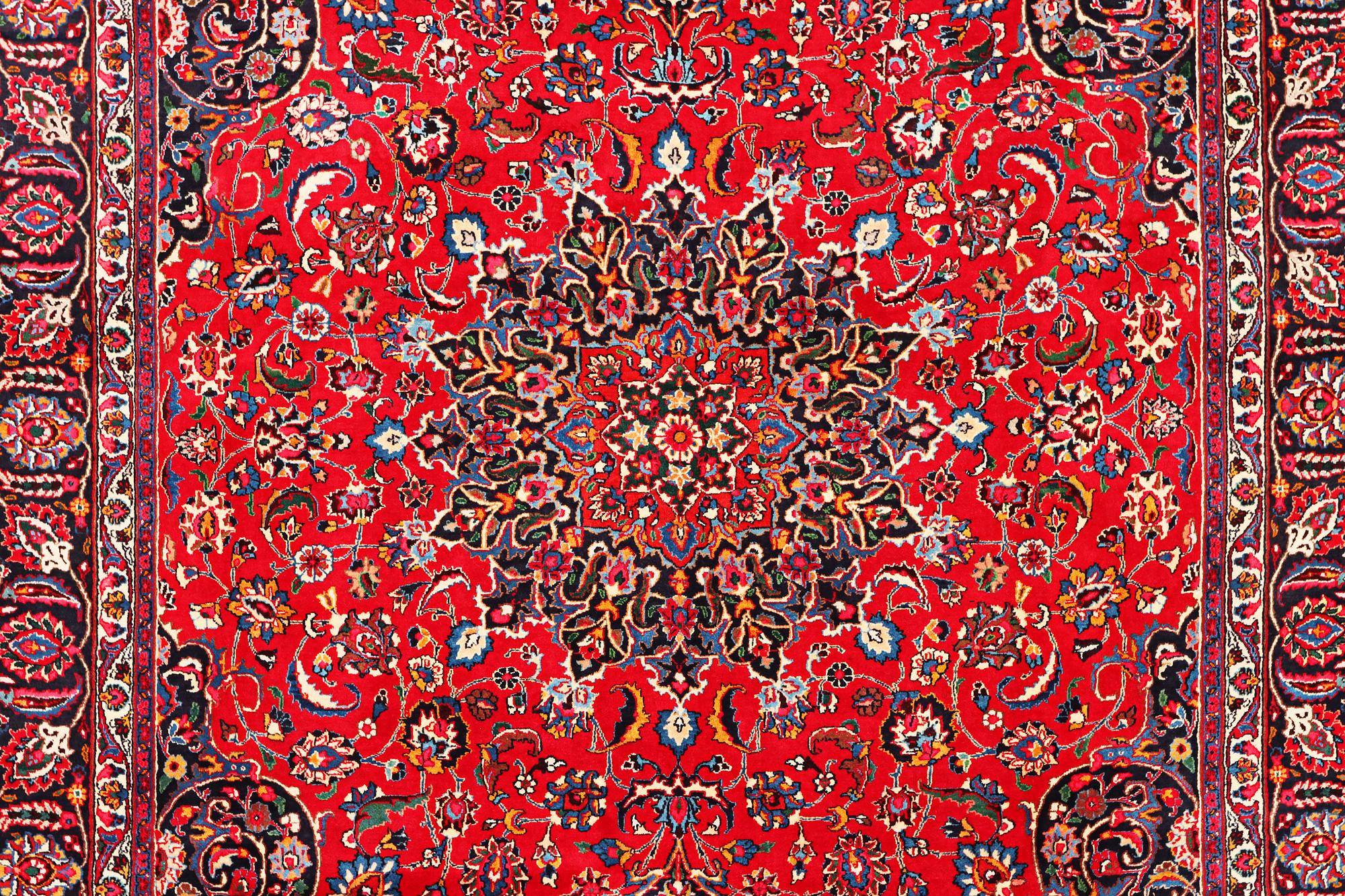 A Najafabad carpet, c. 351 X 305 cm.
