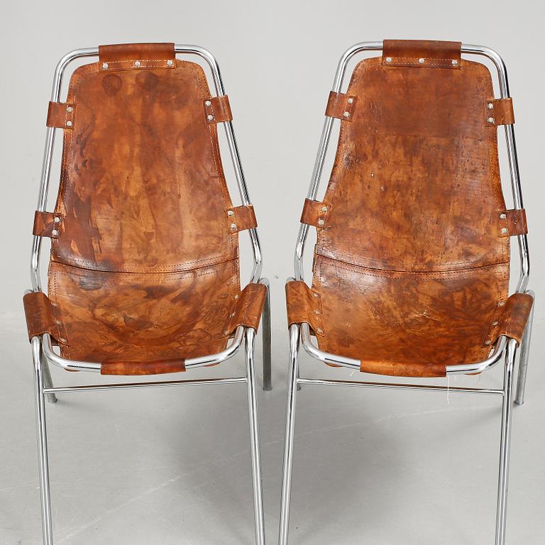 STOLAR, ett par. "Les Arcs",  Charlotte Perriand, , omkring 1970.