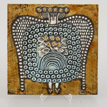 Lisa Larson, three stoneware wall reliefs, Gustavsberg, Sweden.