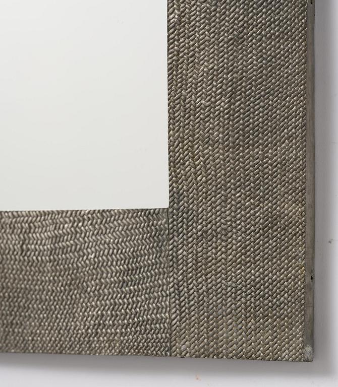 Björn Trägårdh, a rare pewter wall mirror model A 1607, Firma Svenskt Tenn, Stockholm, 1930s.