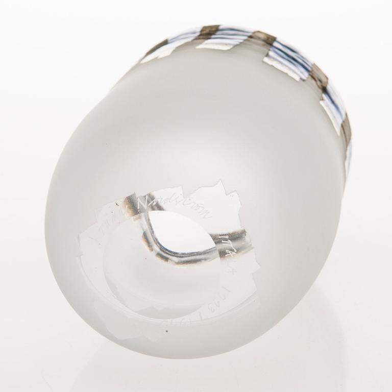 TIINA NORDSTRÖM, a 'Castle' art glass, signed Tiina Nordström Iittala 1993/1995.