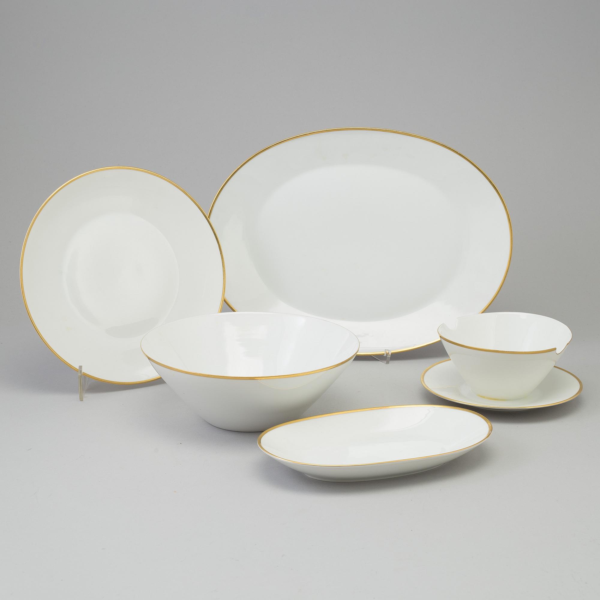 MATSERVIS, 50 delar, porslin, Rosenthal, 1900-talets mitt.