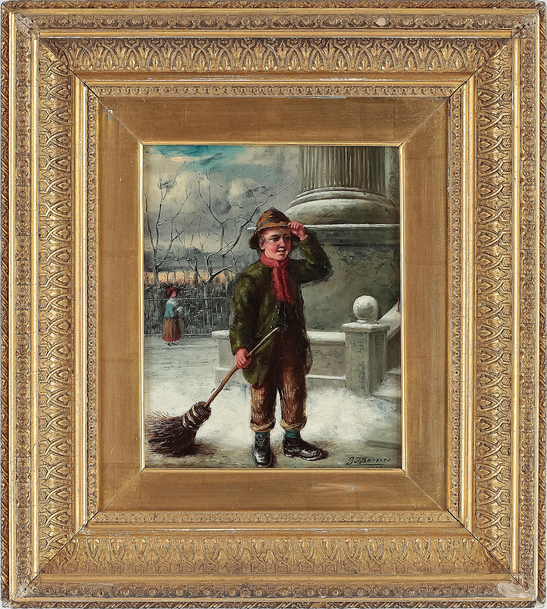 OKÄND KONSTNÄR, olja på pannå, bär sign o dat 1860.