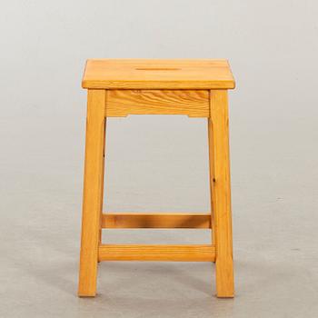 A PINEWOOD STOOL DESIGN OLOF PIRA.